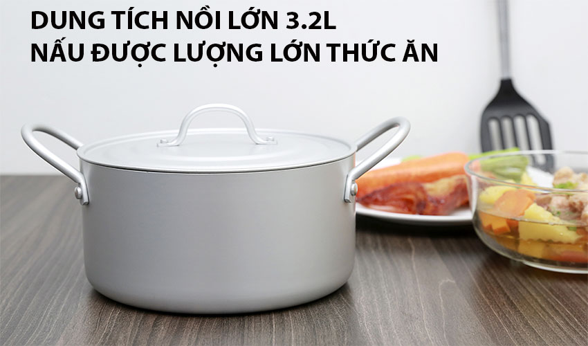Nồi canh nhôm oxy hóa mềm Healthy Supor HT08008-2  - Hàng chính hãng