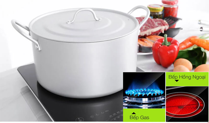 Nồi canh nhôm oxy hóa mềm Healthy Supor HT08008-2  - Hàng chính hãng