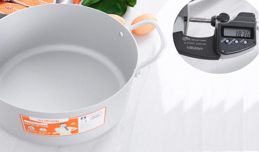 Nồi canh nhôm oxy hóa mềm Healthy Supor HT08008-5  - Hàng chính hãng