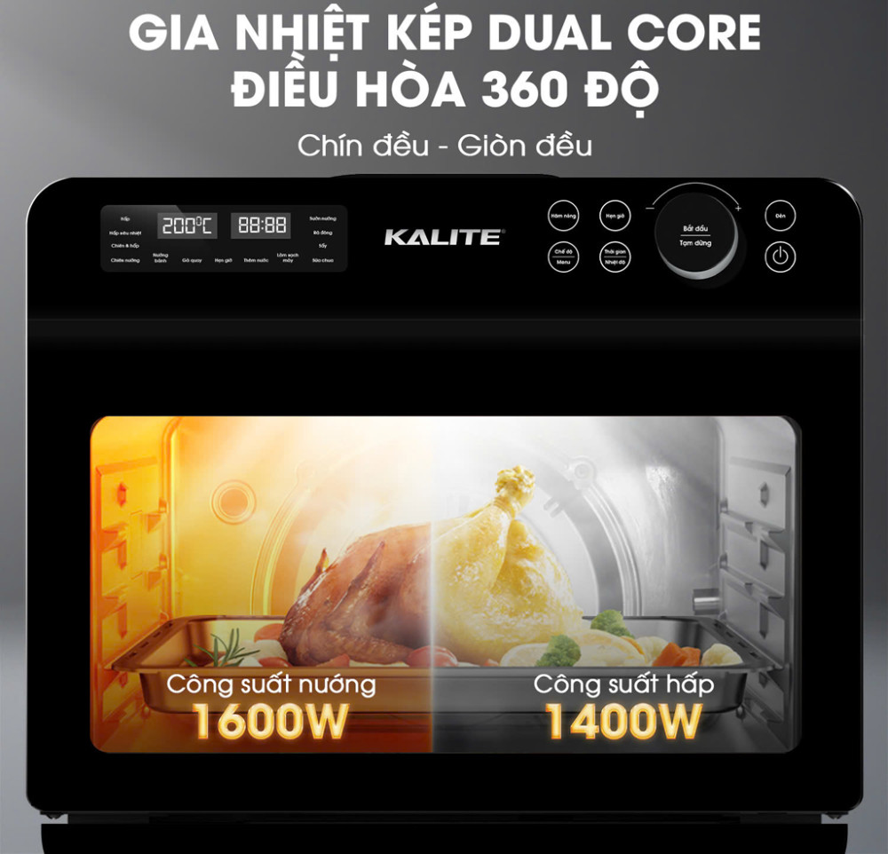 Nồi chiên hơi nước Kalite STEAM FUSION PRO - Hàng chính hãng