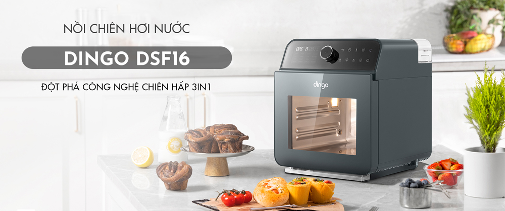 Nồi chiên hơi nước Dingo DSF16 - 16 lít - Hàng chính hãng
