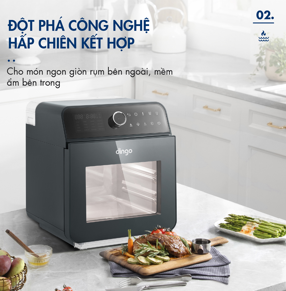 Nồi chiên hơi nước Dingo DSF16 - 16 lít - Hàng chính hãng