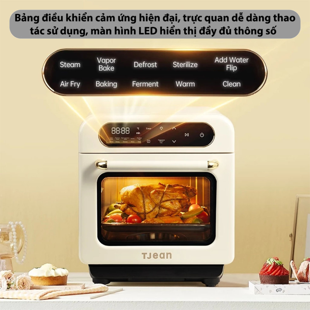 Nồi chiên hơi nước không dầu TJean TJ-BZQKX12L1 - Hàng chính hãng
