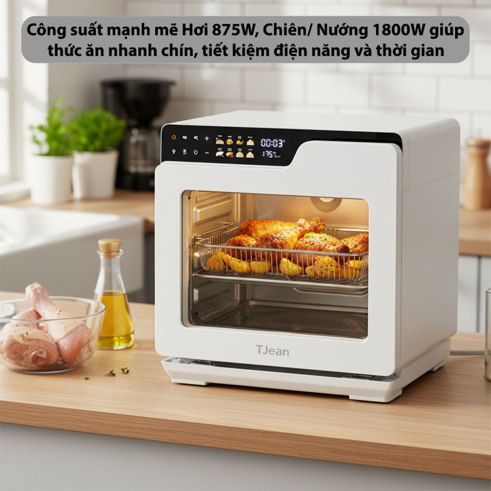 Nồi chiên hơi nước không dầu TJean TJ-BZQKX18L1 - Hàng chính hãng