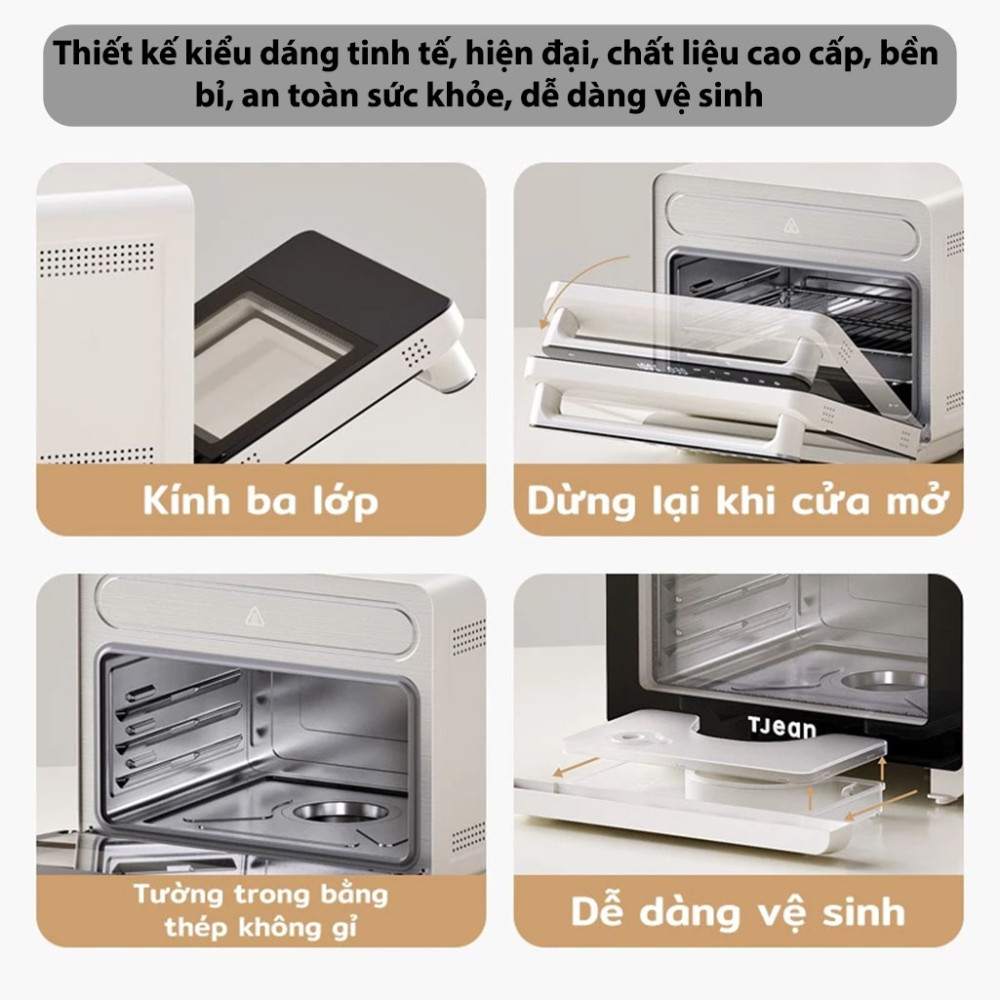 Nồi chiên hơi nước không dầu TJean TJ-BZQKX24L1 - Hàng chính hãng