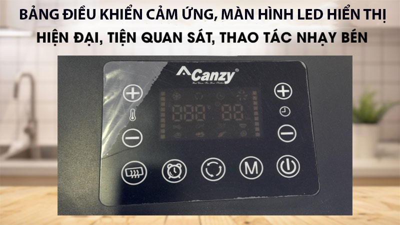 Nồi chiên không dầu Canzy CZ-FR08G/B - Hàng chính hãng
