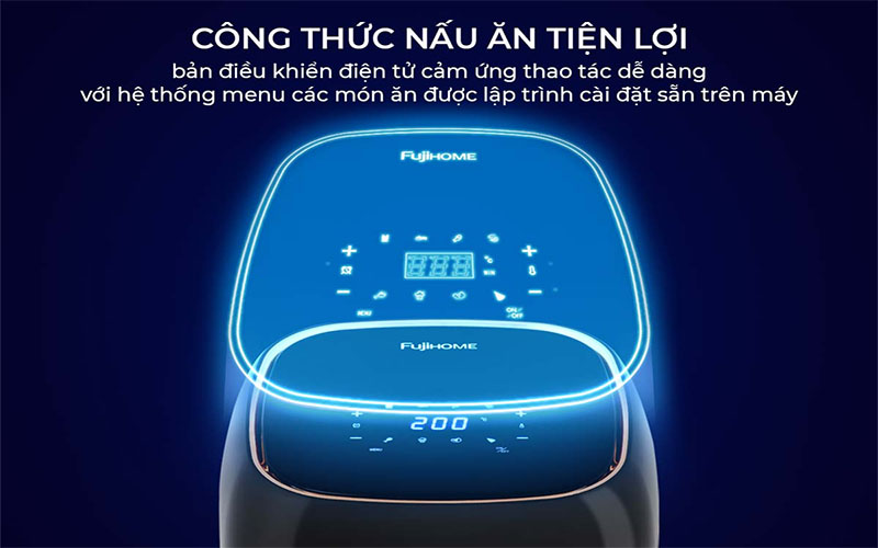 Nồi chiên không dầu Fujihome A6DB - Hàng chính hãng