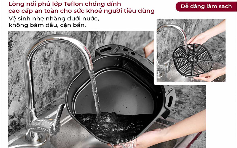 Nồi chiên không dầu Fujihome A6DB - Hàng chính hãng