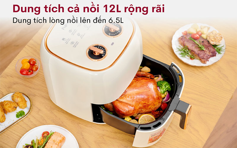 Nồi chiên không dầu Fujihome A6W - Hàng chính hãng