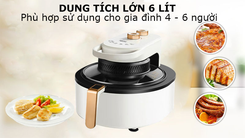 Nồi chiên không dầu Fujihome AG6 - Hàng chính hãng