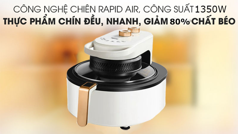 Nồi chiên không dầu Fujihome AG6 - Hàng chính hãng