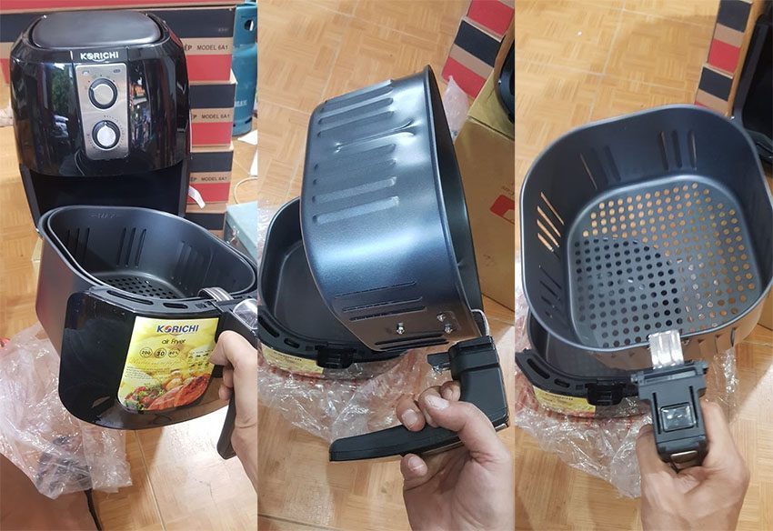 Nồi chiên không dầu Korichi KRC-6155 - Hàng chính hãng