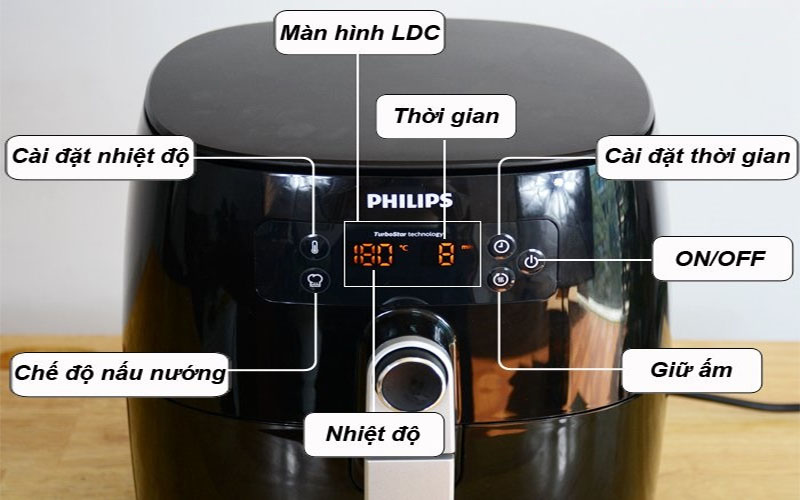 Nồi chiên không dầu Philips HD9741 - Hàng chính hãng