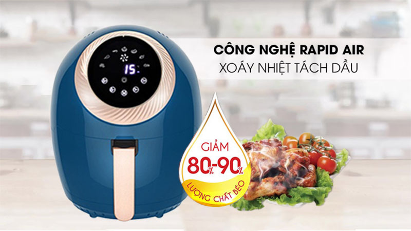 Nồi chiên không dầu Việt Star VS-666A - Hàng chính hãng