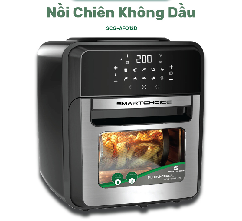 Nồi chiên không dầu Smart Choice SCG-AFO12D - Hàng chính hãng
