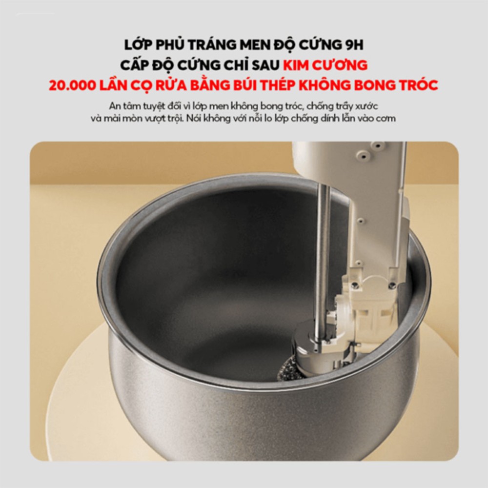Nồi cơm điện Bear RC-4H40Y 1.5L - Hàng chính hãng
