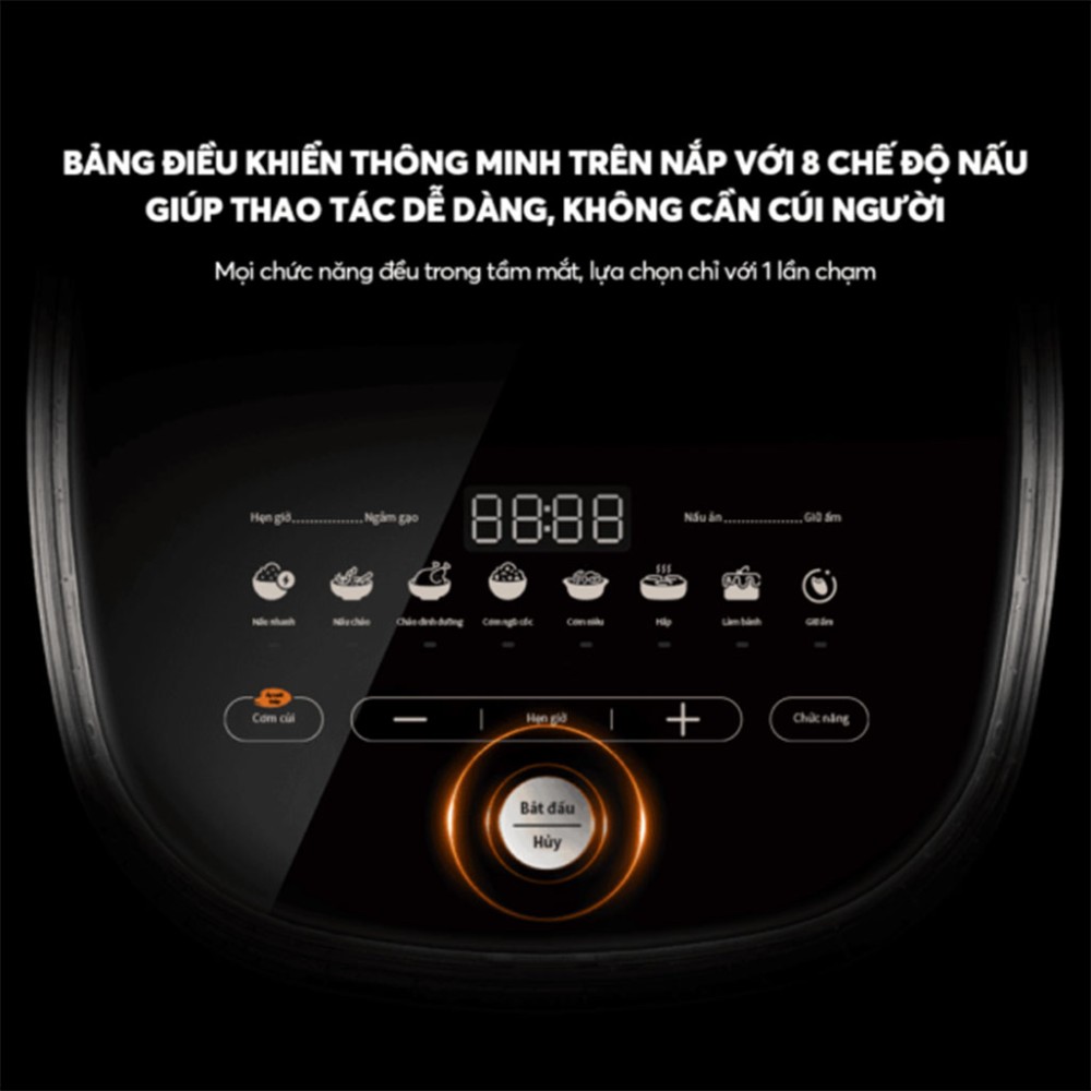 Nồi cơm điện Bear RC-4H40Y 1.5L - Hàng chính hãng