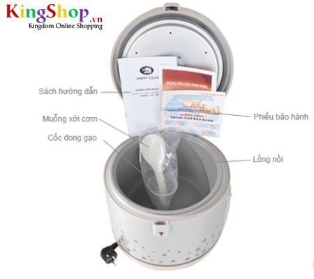 Nồi cơm điện Happy Cook HC-300 - Dung tích 3L - Hàng chính hãng