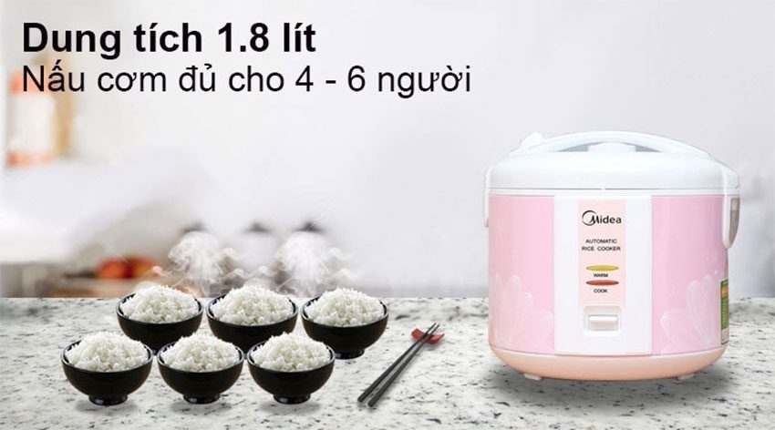  Nồi cơm điện Midea MR-CM1805 - Hàng chính hãng