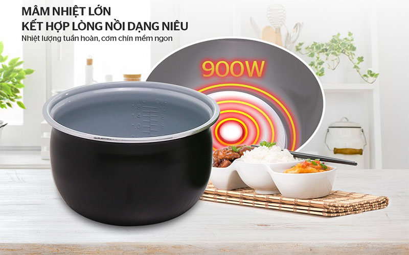 Nồi cơm điện Sunhouse MAMA SHD8665G - Hàng chính hãng