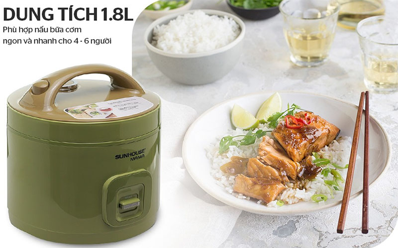 Nồi cơm điện Sunhouse MAMA SHD8665G - Hàng chính hãng