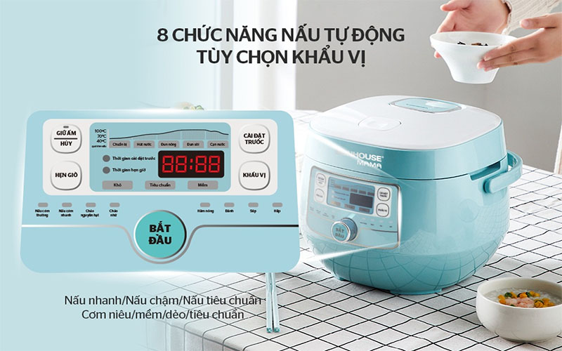 Nồi cơm điện Sunhouse MAMA SHD8852B - Hàng chính hãng