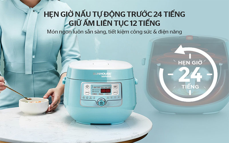 Nồi cơm điện Sunhouse MAMA SHD8852B - Hàng chính hãng