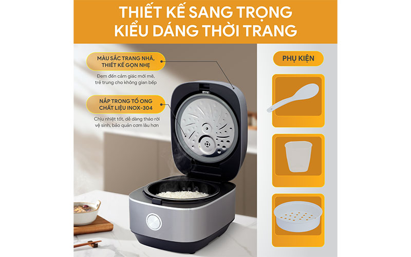 Nồi cơm điện cao tần BlueStone RCB-5995 - Hàng chính hãng