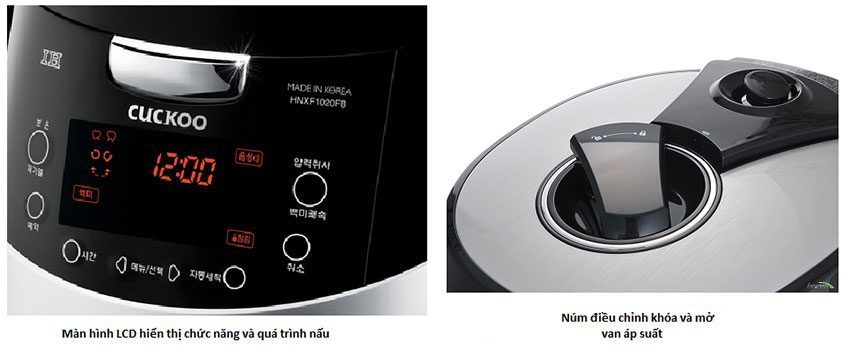 Nồi cơm điện cao tần Cuckoo CRP-HNXF1020FB - Hàng chính hãng