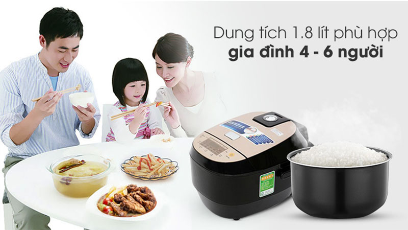Nồi cơm điện cao tần Midea MB-HS5007 - Hàng chính hãng