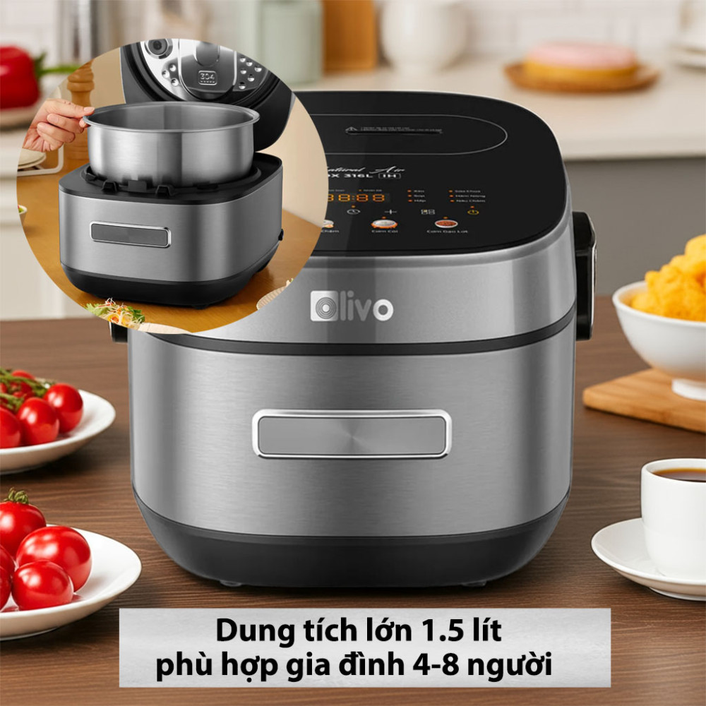 Nồi cơm điện cao tần Olivo RC900IH 1.5L - Hàng chính hãng