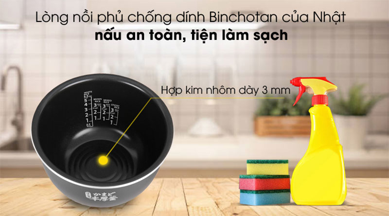 Nồi cơm điện cao tần Toshiba RC-10IP1PV - Hàng chính hãng