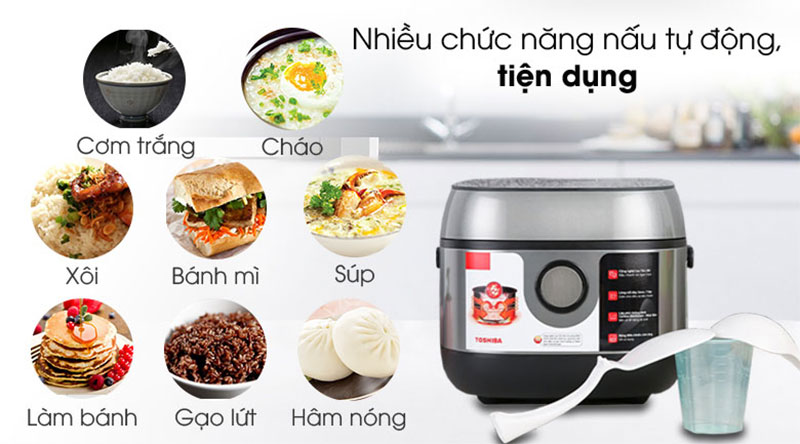 Nồi cơm điện cao tần Toshiba RC-10IP1PV - Hàng chính hãng