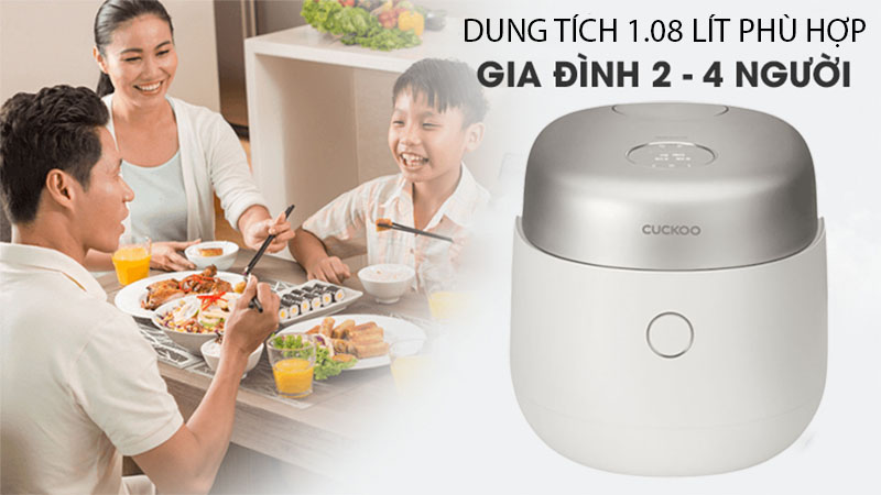 Nồi cơm điện cao tần áp suất kép Cuckoo CRP-NHTR0610FGW/FB/FP - Hàng chính hãng