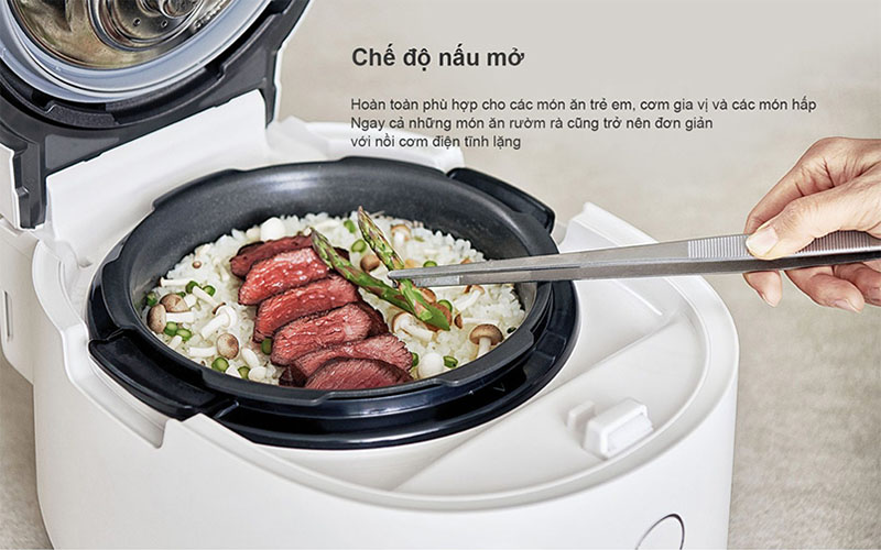 Nồi cơm điện cao tần áp suất kép Cuckoo CRP-NHTR1010FGW/FB/FP - Hàng chính hãng