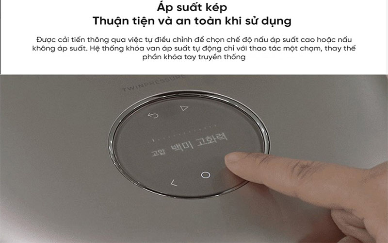 Nồi cơm điện cao tần áp suất kép Cuckoo CRP-NHTR1010FGW/FB/FP - Hàng chính hãng