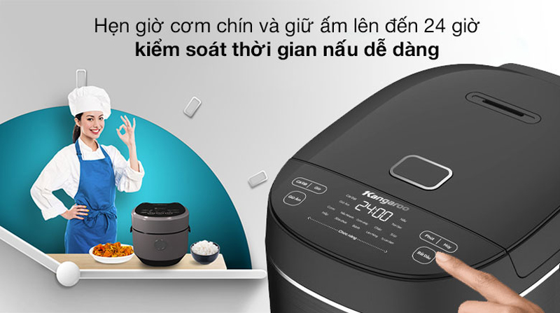 Nồi cơm điện cao tần Kangaroo KG18RIH1 - Hàng chính hãng