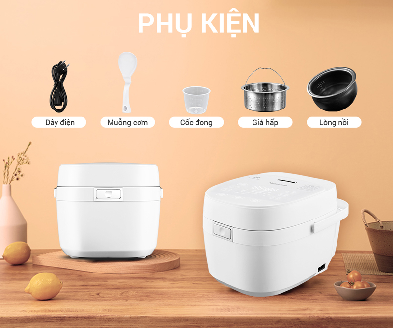Nồi cơm điện cao tần 1.2L Nagakawa NAG0140 - Hàng chính hãng