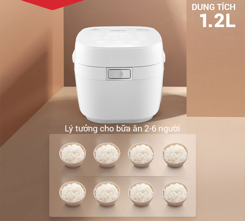Nồi cơm điện cao tần 1.2L Nagakawa NAG0140 - Hàng chính hãng
