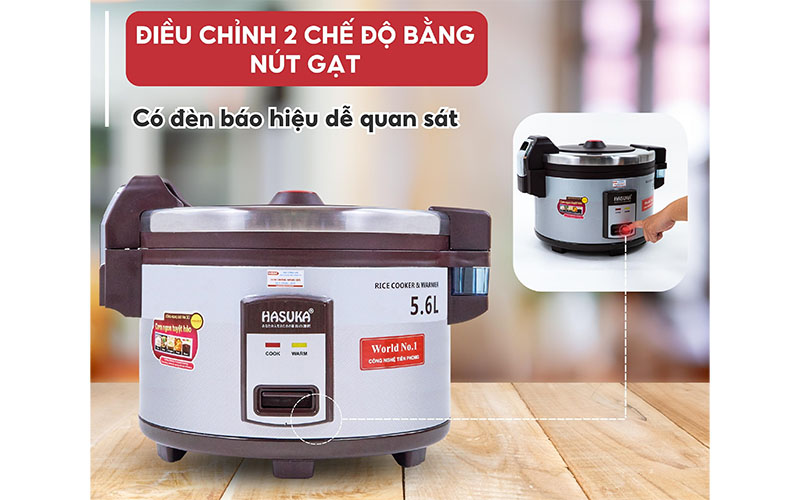 Nồi cơm điện công nghiệp Hasuka HSK-989 - Hàng chính hãng