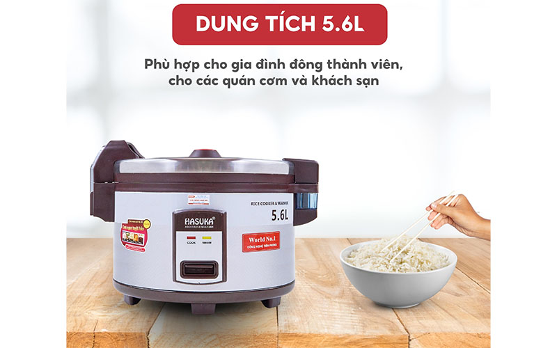 Nồi cơm điện công nghiệp Hasuka HSK-989 - Hàng chính hãng