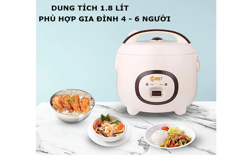 Nồi cơm điện nắp gài Comet CM8007 - Hàng chính hãng
