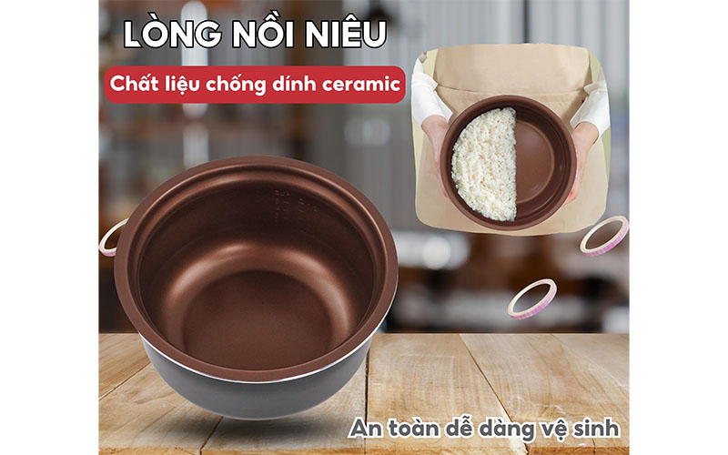 Nồi cơm điện nắp gài Hasuka HSK-863 - Hàng chính hãng