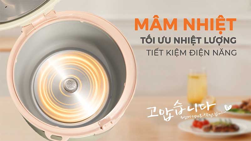 Nồi cơm điện nắp gài Hawonkoo RCH-154-GE/CE - Hàng chính hãng