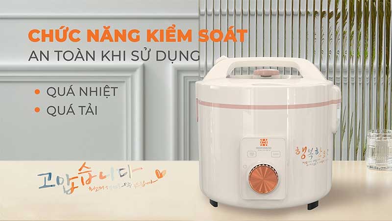 Nồi cơm điện nắp gài Hawonkoo RCH-154-GE/CE - Hàng chính hãng