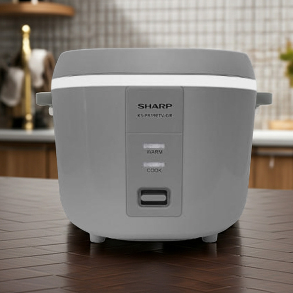 Nồi cơm nắp gài Sharp 1.8 lít KS-PR19ETV-GR - Hàng chính hãng