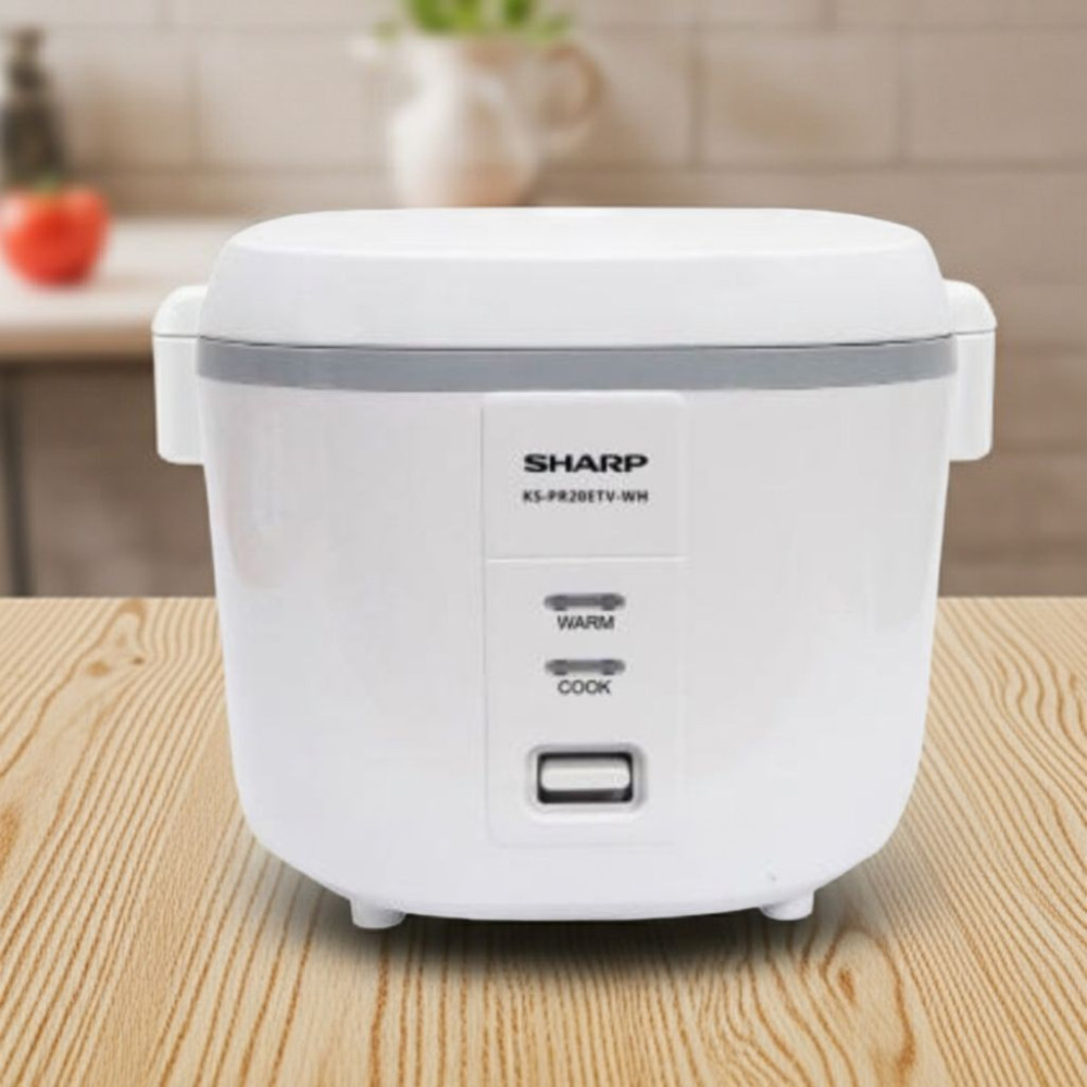 Nồi cơm nắp gài Sharp 1.8 lít KS-PR20ETV-WH - Hàng chính hãng