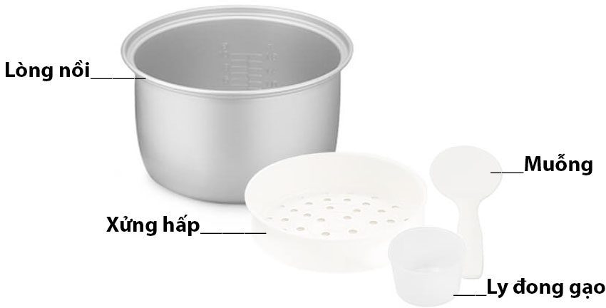 Nồi cơm điện nắp gài Sharp KS-181TJV-PB - Hàng chính hãng