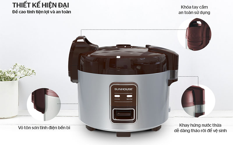 Nồi cơm điện Sunhouse SHD8307 - Hàng chính hãng