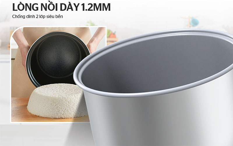 Nồi cơm điện nắp gài Sunhouse SHD8621 - Hàng chính hãng